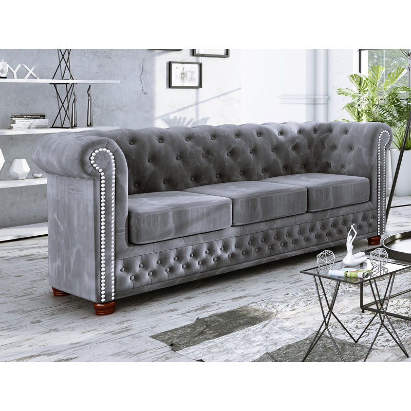 Chesterfield  Sofa Set 3+2+1, Grey