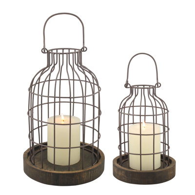 Donna 11.54'' H Metal Tabletop Lantern