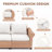 Outdoor Rattan Patio Loveseat With Cushions