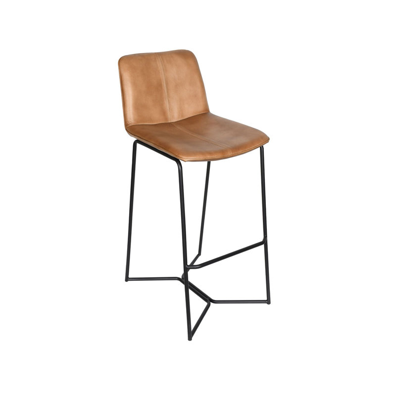 Brisben 18" W Chair, Hand Washed Taupe, Bar Stool (31.5" Seat Height)