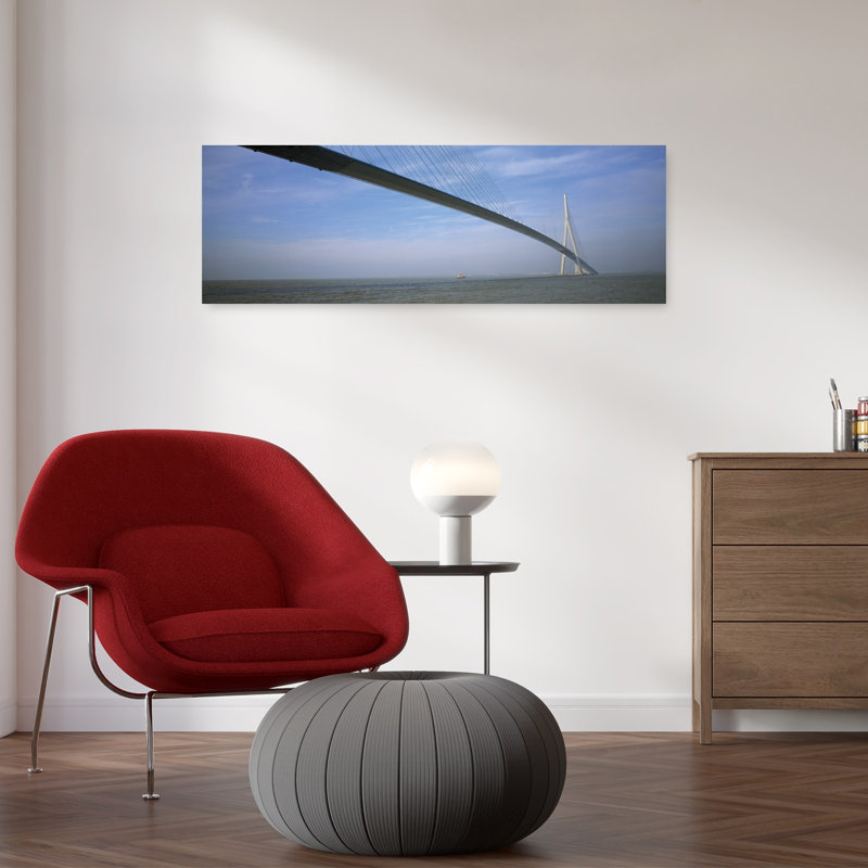 Pont De Normandy Normandy France by Collezione Panoramica - Wrapped Canvas Panoramic Print, 30.48 cm H x 91.44 cm W