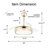 Gerede 36" Retractable Ceiling Fan with Light, Modern Bladeless Ceiling Fan with Remote-598517739