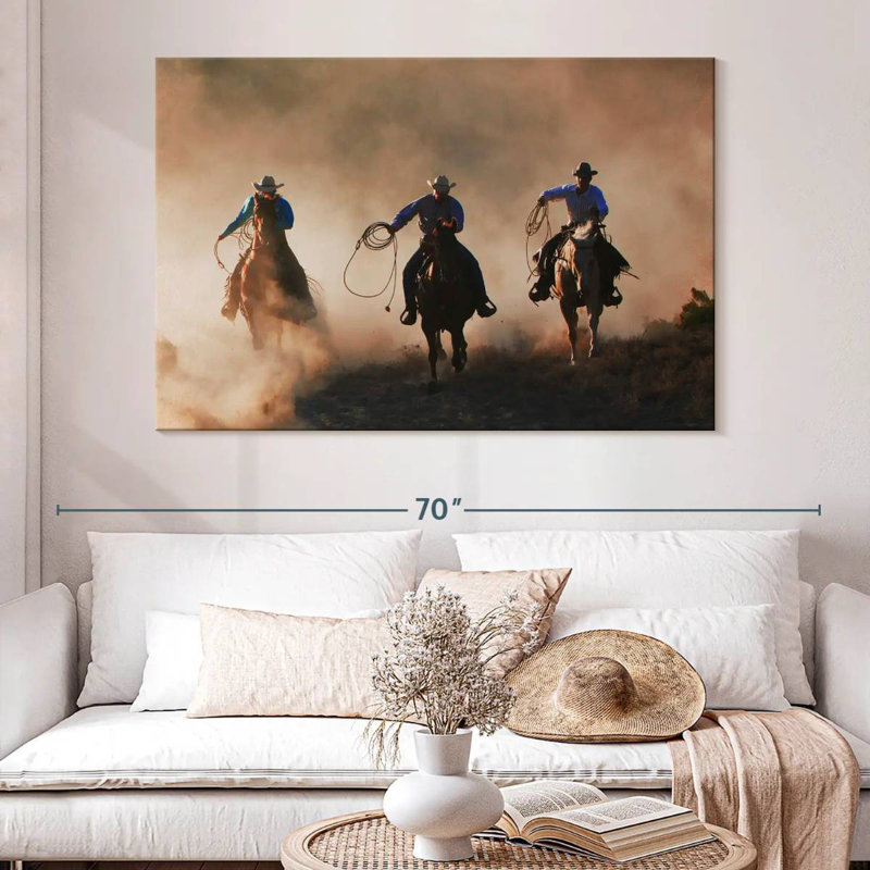 Lelar Western Sundown, 34" H x 51" W