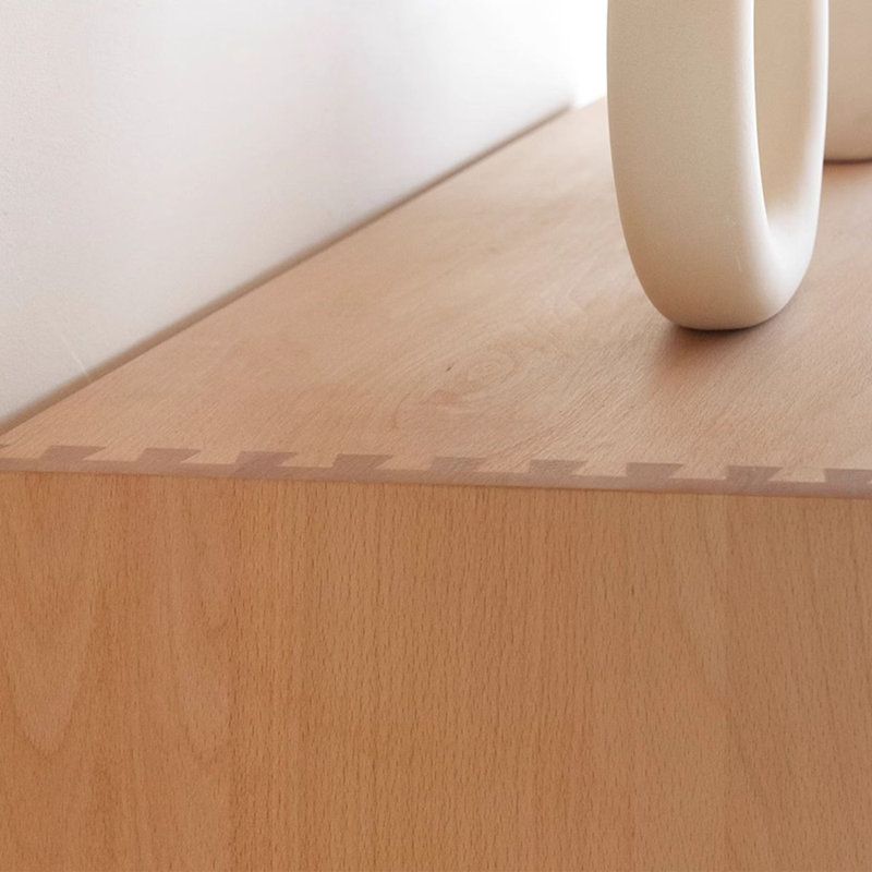 Modern style solid wood bookcase