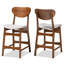 Upholstered Counter Stool with Solid Wood Frame-1208914362