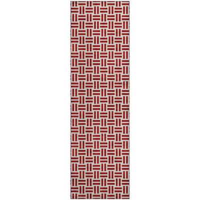 Premium Machine Washable Prisco Red Rug
