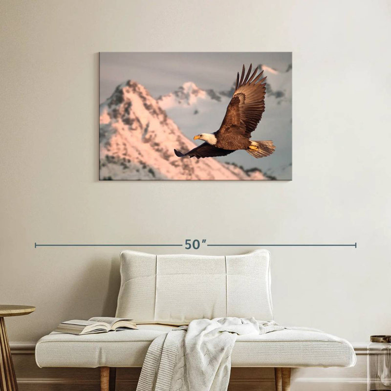 Brampt Majestic Bald Eagle, 24" H x 36" W