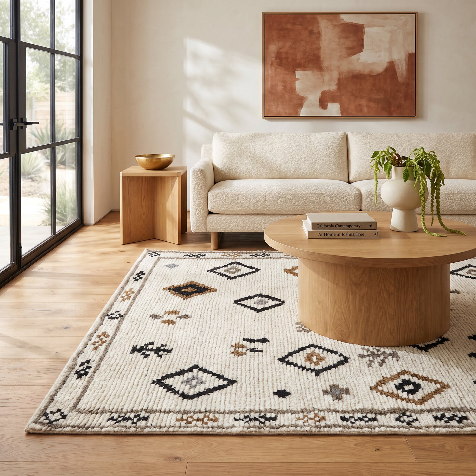 Rivah Hand-Tufted Geometric Rug, Rectangle 5' x 8'