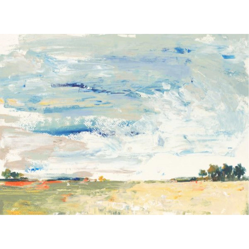 «Sunny Pasture» par Sara Brown, impression sur toile tendue, H 24 po x l 33 po x P 1,5 po, Extérieur