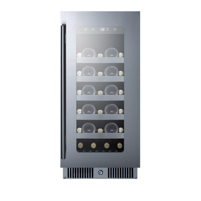 29 Bottle Single Zone Freestanding/Built-in Wine Refrigerator -  Summit Appliance, CL155WC