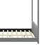 Velvet House Bed Wood Bed-953842429