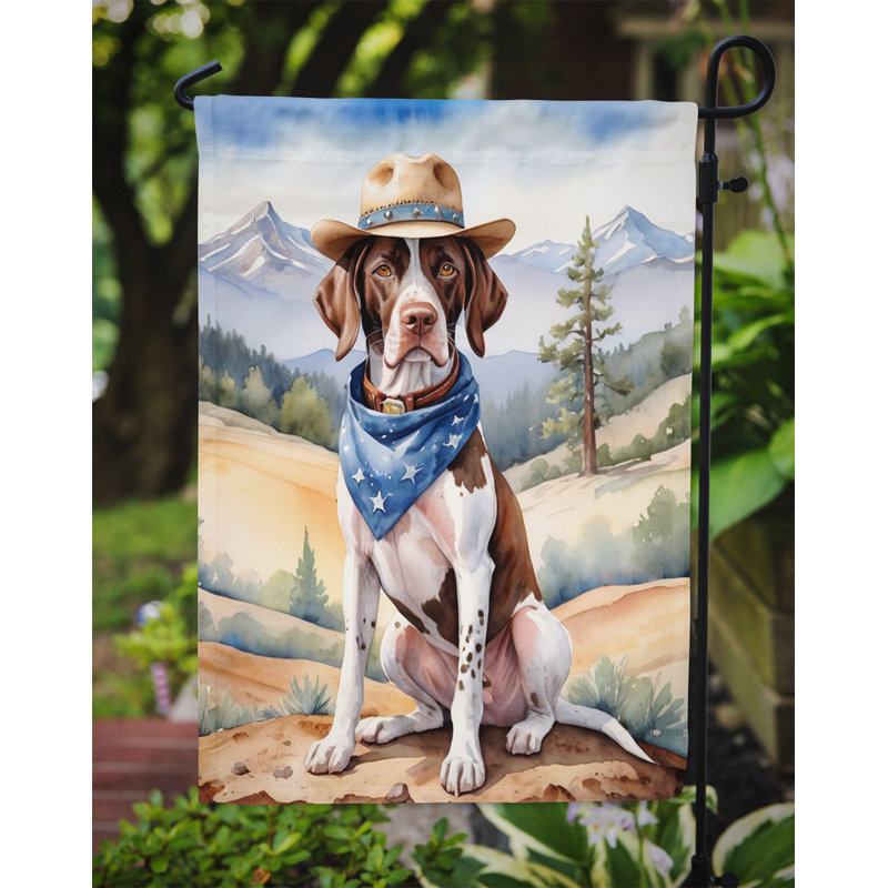 Drapeau Cowboy Welcome Garden, Pointeur