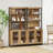  Home Office Set: 59" Modern Desk With Charging Station And Storage Cabinet, Two 72" Tall Bookcases With Adjustable Shelves, Wood Computer Desk And Library Storage Cabinet For Work Study-866429401