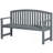56" Outdoor Wood Bench, 2-Seater Garden Bench with Backrest and Armrest, Patio Bench for Patio, Porch, Poolside, Balcony, Gray-895030317