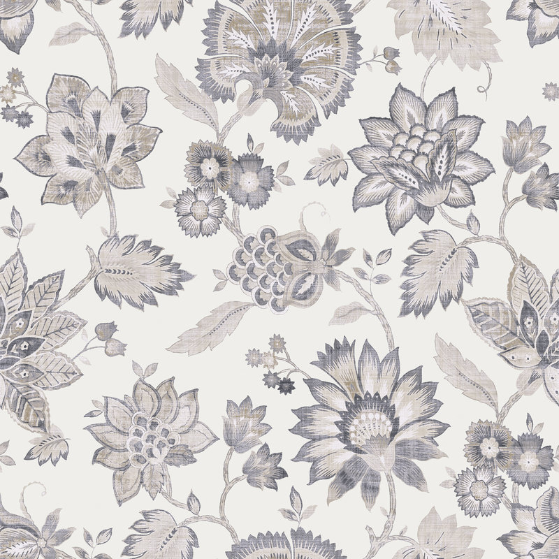Papier peint Prudie Denim Jacobean Trail