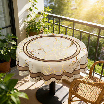 Nappe géométrique ronde 180 x 180 cm