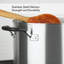 KitchenAid Stainless Steel Induction Stockpot with Measuring Marks and Lid, 8 Quart, Brushed Stainless Steel