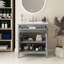 Meuble-lavabo 30 po avec lavabo en céramique-73550485