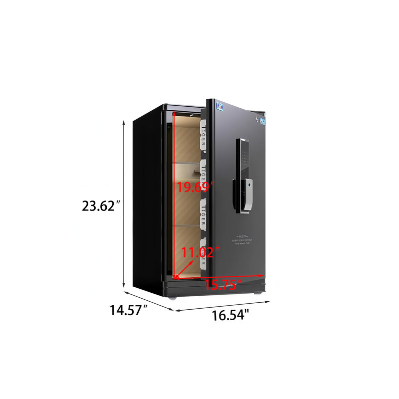 Face Recognition Smart Fingerprint Full Steel Anti-theft Safe