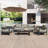 High-Quality Outdoor Seating Set with Thick Cushions and Sturdy Materials-1158213292