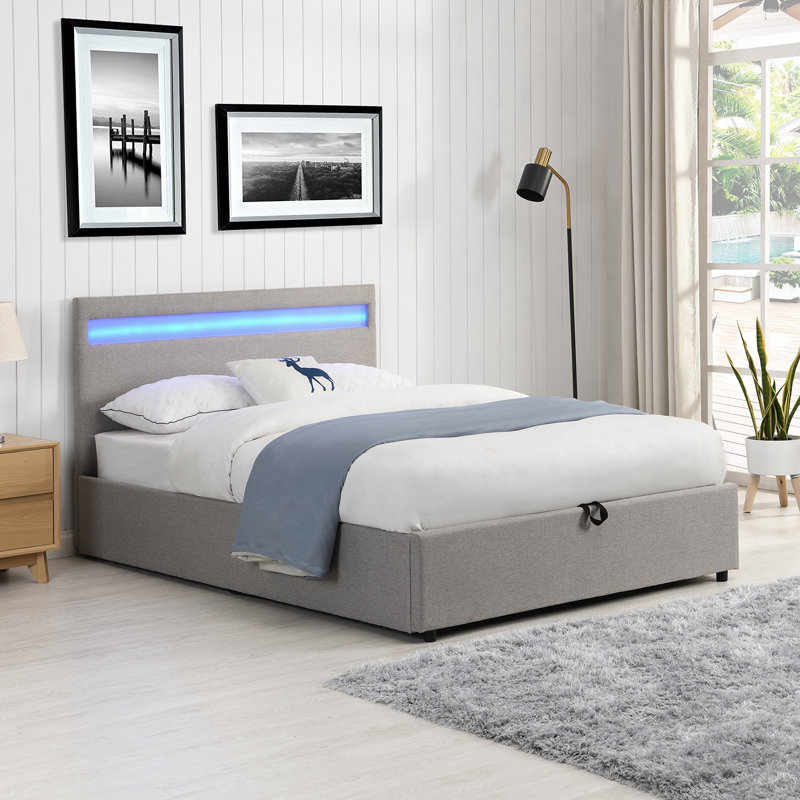 Mercutio Upholstered Ottoman Storage Bed, Small Double (4')