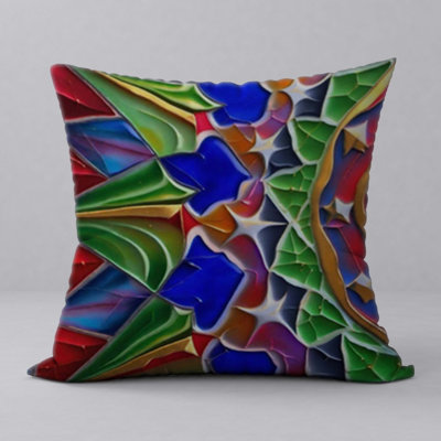 Floral Reversible Throw Pillow