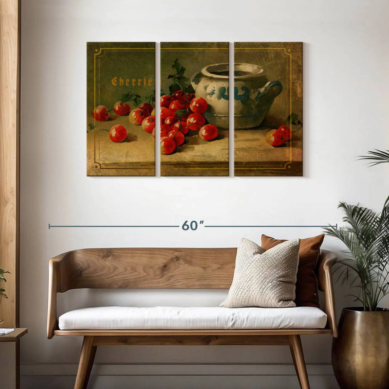 Yarlin Delicious Cherries, 28" H x 45" W