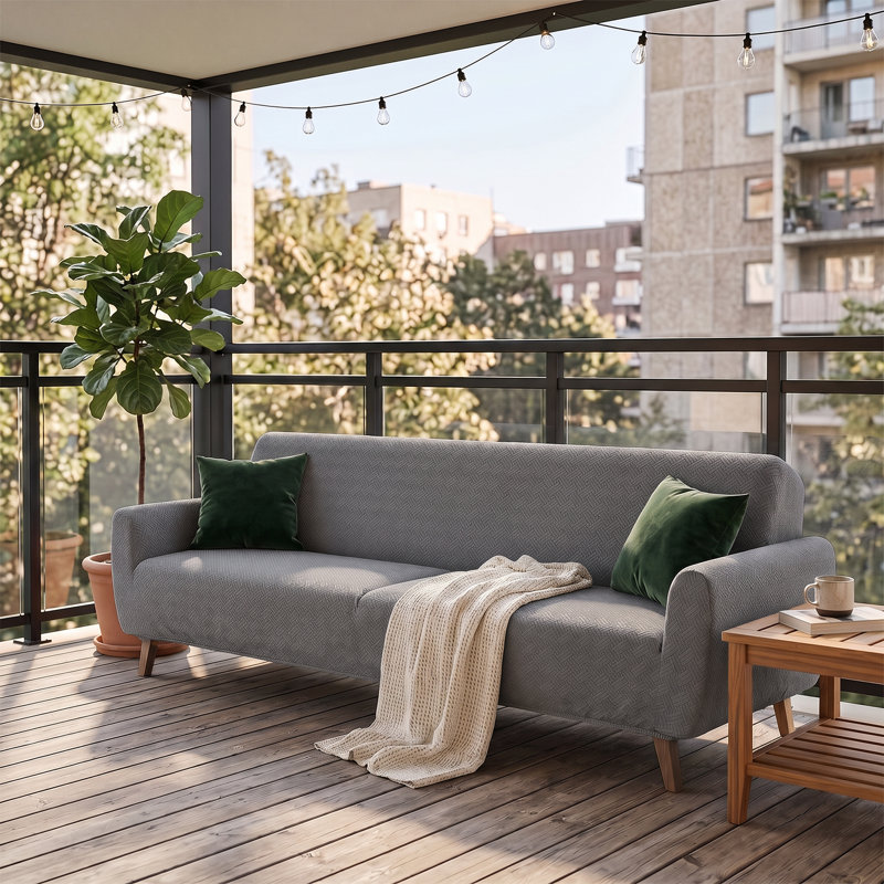 Sofa Slipcover, 1cm H x 300cm W, Grey