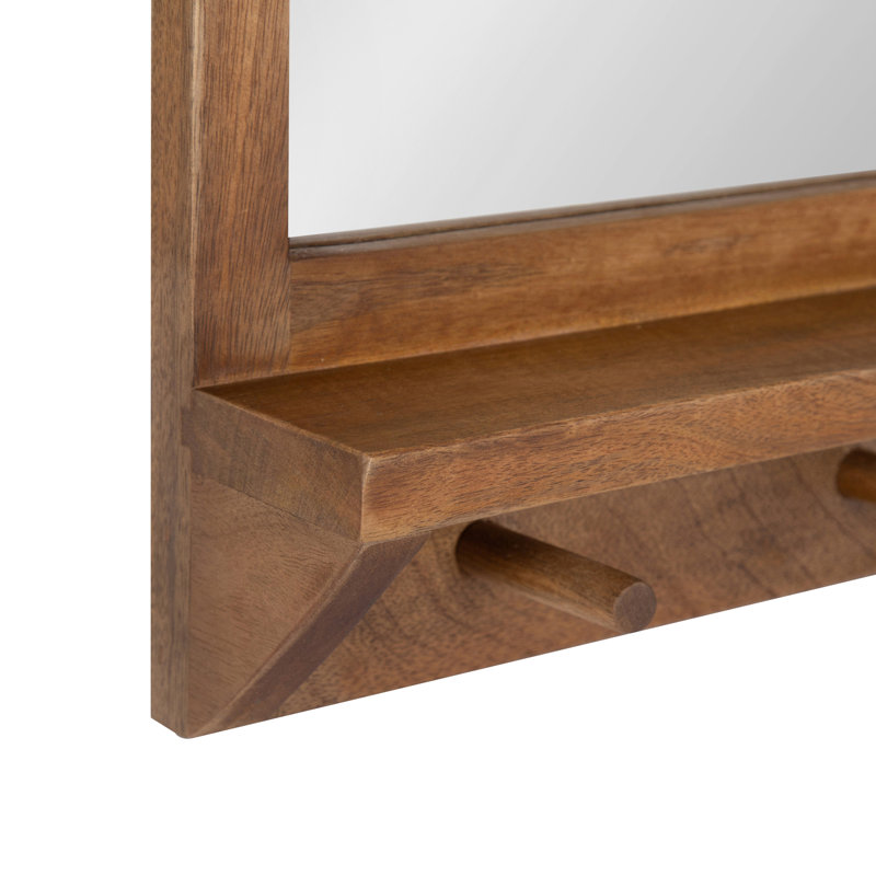 Miroir d'appoint Julianna Andover, 30 po x 20 po, Brun