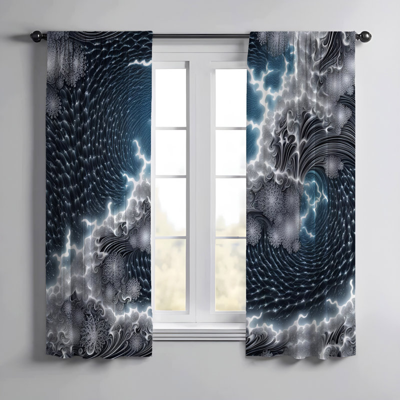 Paire de rideaux semi-transparents Elenta, L 20 po x L 61 po