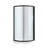 OVE Decors Breeze 33 in. Round Shower Kit w/ Frosted, Base, Wall-86899067-16017269