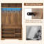 Hall Tree 39.37'' Wide With Bench, Shoe Storage And LED Light Strip