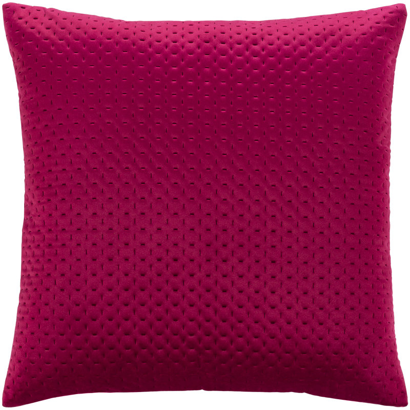 Jocques Reversible Throw Pillow, 22" x 22", Magenta, Polyester/Polyfill