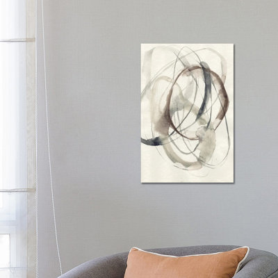 Spiral Hoops II by Jennifer Goldberger - Wrapped Canvas Painting