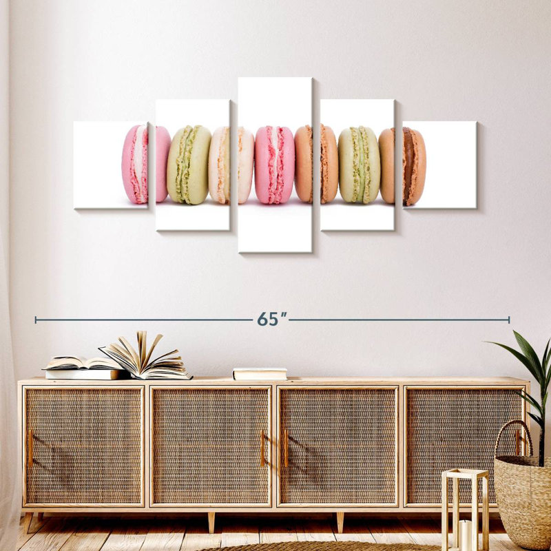 Assorted Macarons, 24" H x 55" W