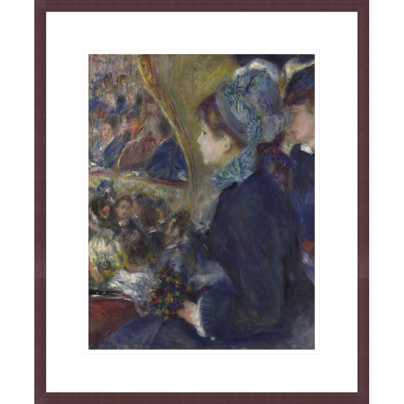 «At the Theatre» par Pierre-Auguste Renoir, H 21,41 po x l 17,75 po