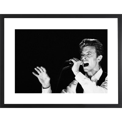 David Bowie Performing 1 Piece Wall Art