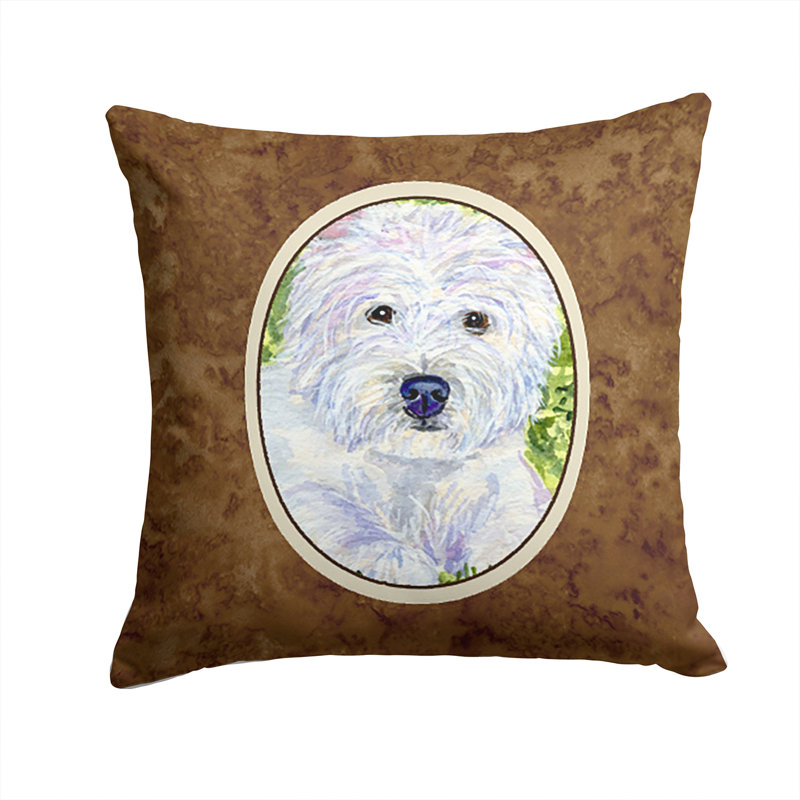 Coussin décoratif intérieur/extérieur westie