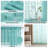 Turquoise Sheer Curtains 2 Panels Embroidered Leaf Patterned Rod Pocket Floral-1547527588