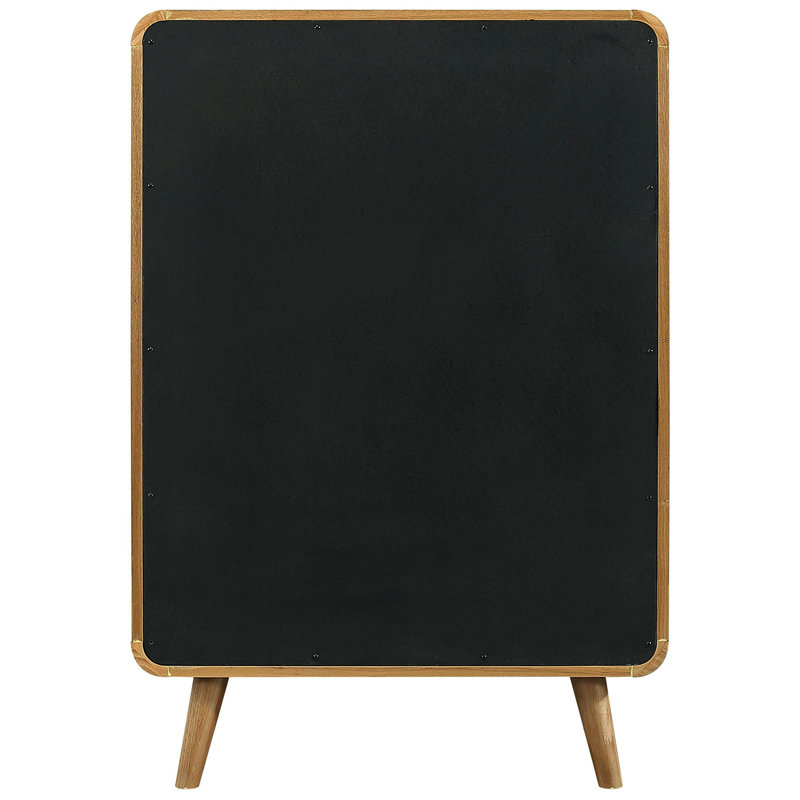 Commode de chambre à coucher Winston en frêne clair à 5 tiroirs