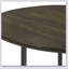 Table d'appoint à trépied en bois de manguier naturel et bronze industriel, parfaite pour les intérieurs modernes et industriels