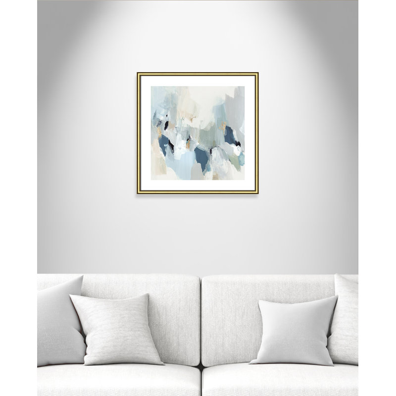 Little Talks " Little Talks II " by Isabelle Z, Gold Framed Paper, 24.75" H x 24.75" W x 0.88" D