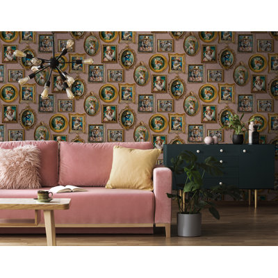 Regal Framed Beasts Non-Pasted Wallpaper