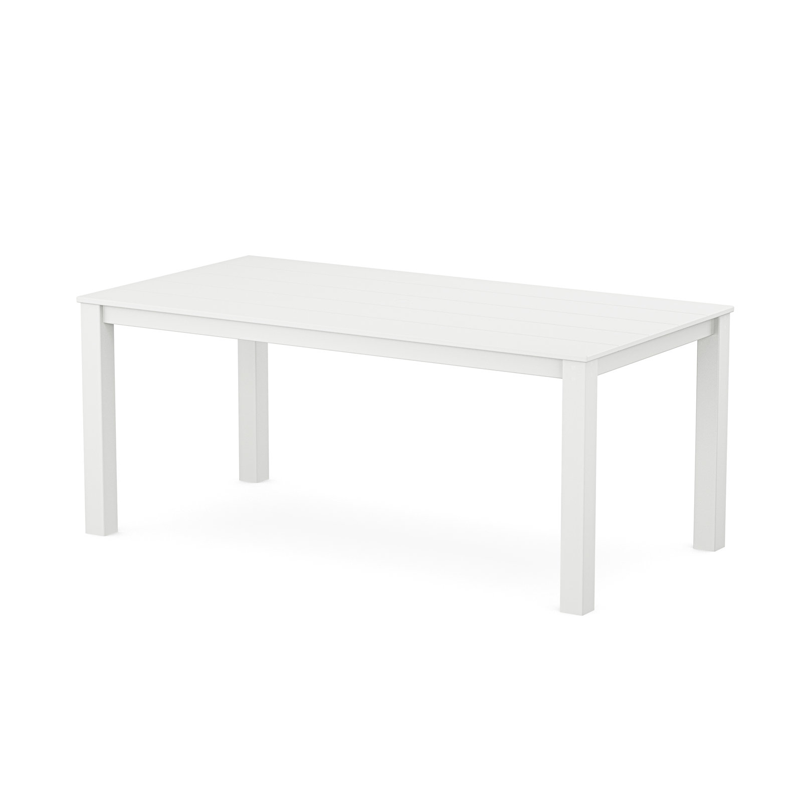 POLYWOOD® Tables 72" Patio Dining Table, White