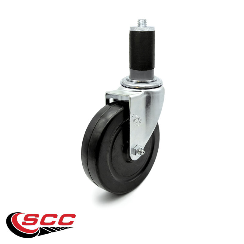 4-Piece Hard Rubber Caster Set