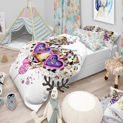 Ensemble de housse de couette tropical