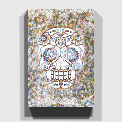 Sugar Skull Tattoo 5 - Wrapped Canvas