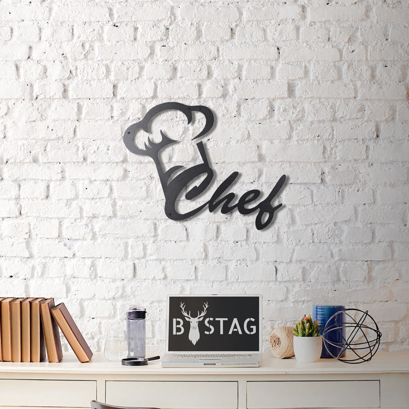 Accessoire mural moderne en métal, finition noire, 12,6 po x 18,1 po | Fabrication 100% métal, épaisseur: 0,08 pouce | Conception facile à suspendre | Parfait pour la décoration intérieure, le bureau et les murs de galerie