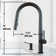 Greenwich 18 H 1-handle Pull-Down 2-Function Sprayer Kitchen Faucet and Soap Dispenser