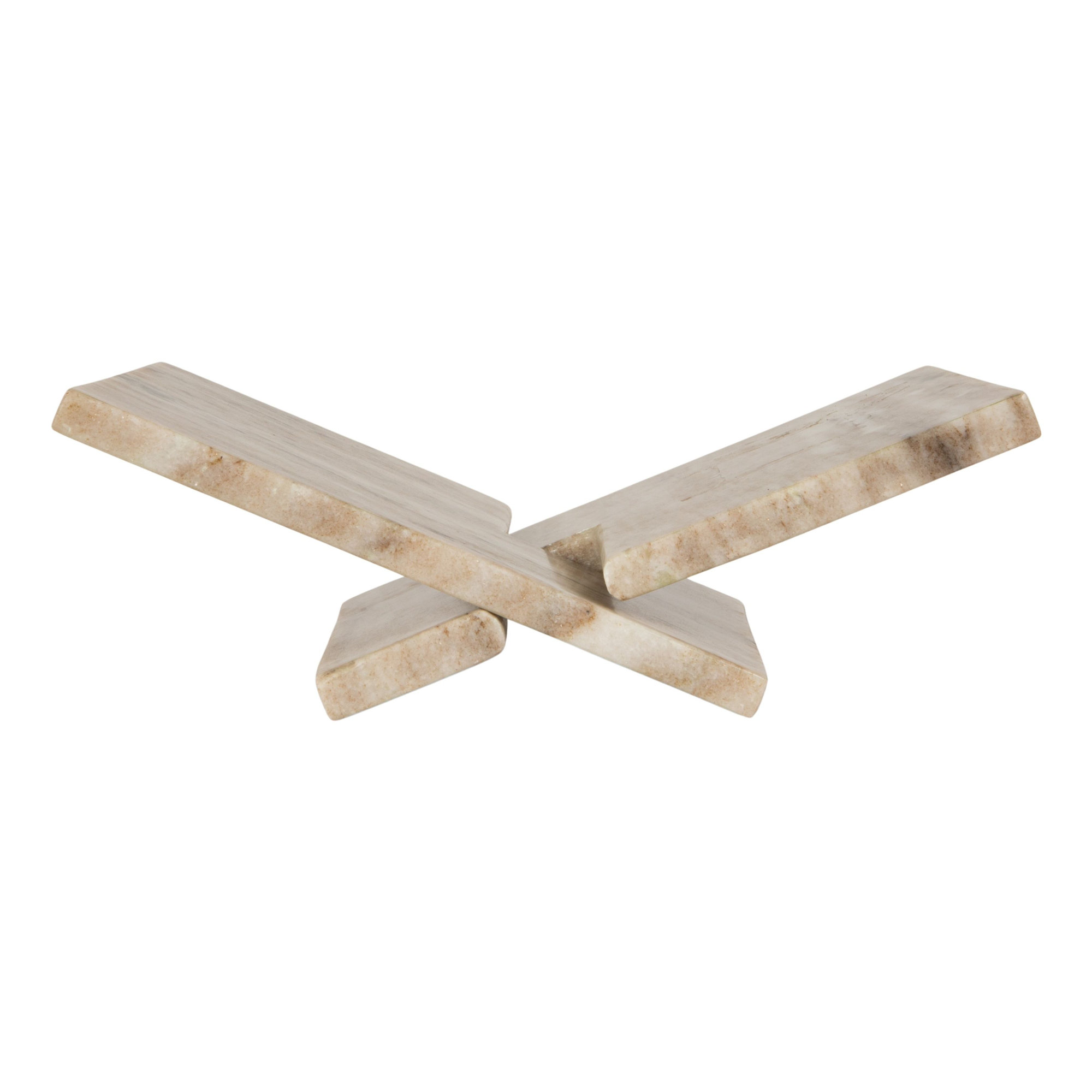 Noya Marble Book Holder, Beige